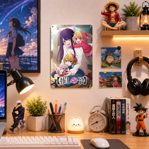Ai Ruby Aqua Oshi no Ko Anime Tin Sign - Metal Poster - image 2