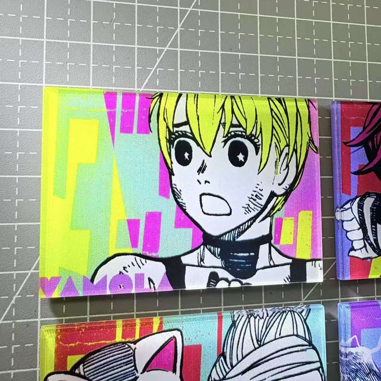 Dandadan Anime Fridge Magnet – Acrylic Refrigerator Magnet Otaku Collectible Decor