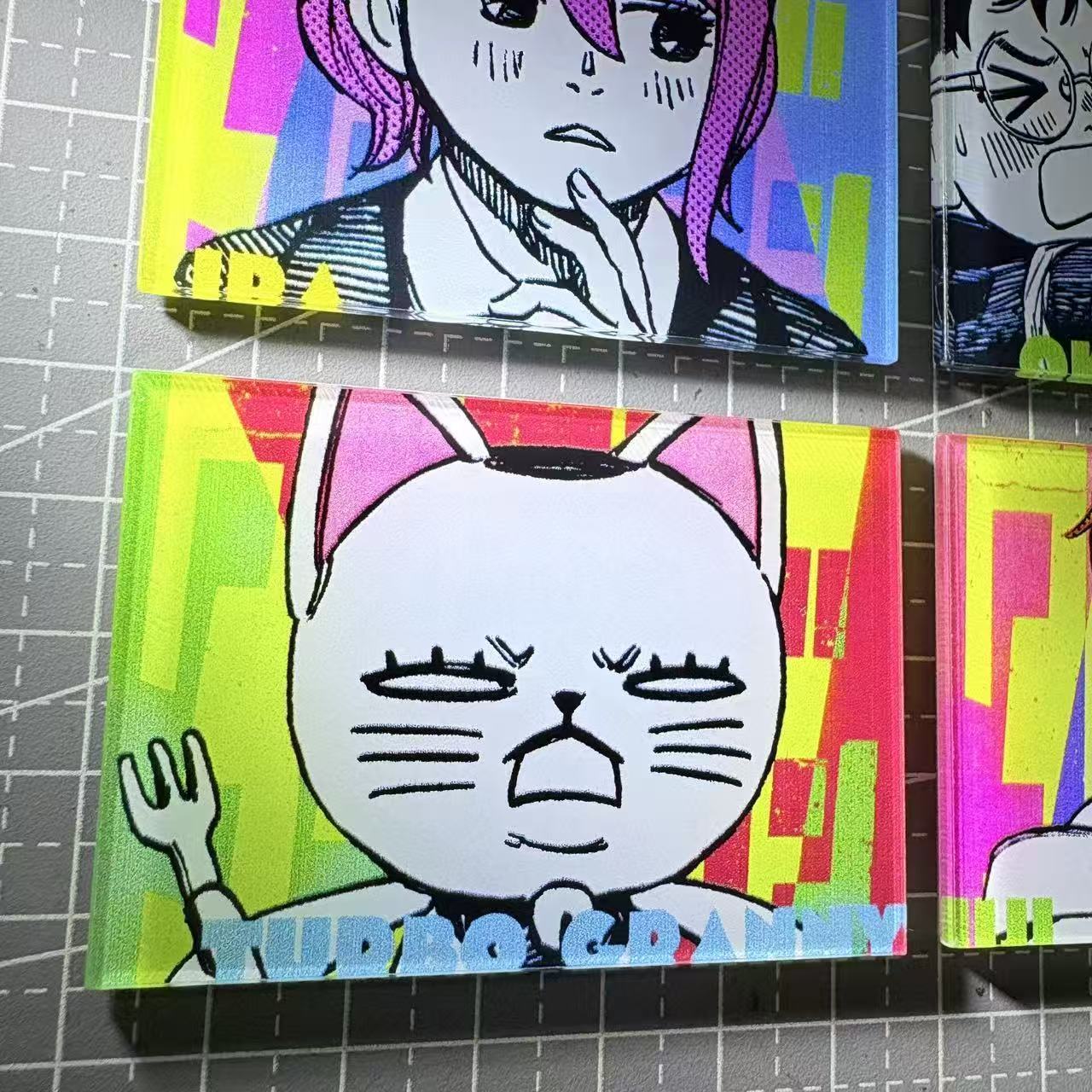 Dandadan Anime Fridge Magnet – Acrylic Refrigerator Magnet Otaku Collectible Decor