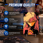 Asuka Langley Evangelion Metal Tin Sign - Anime Room Decor - image 6