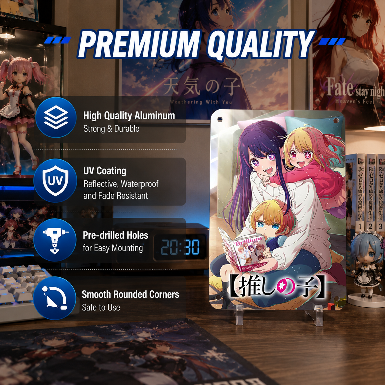 Ai Ruby Aqua Oshi no Ko Anime Tin Sign - Metal Poster - image 6