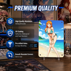 Nami Beach One Piece Anime Tin Sign - Metal Room Decor - image 5