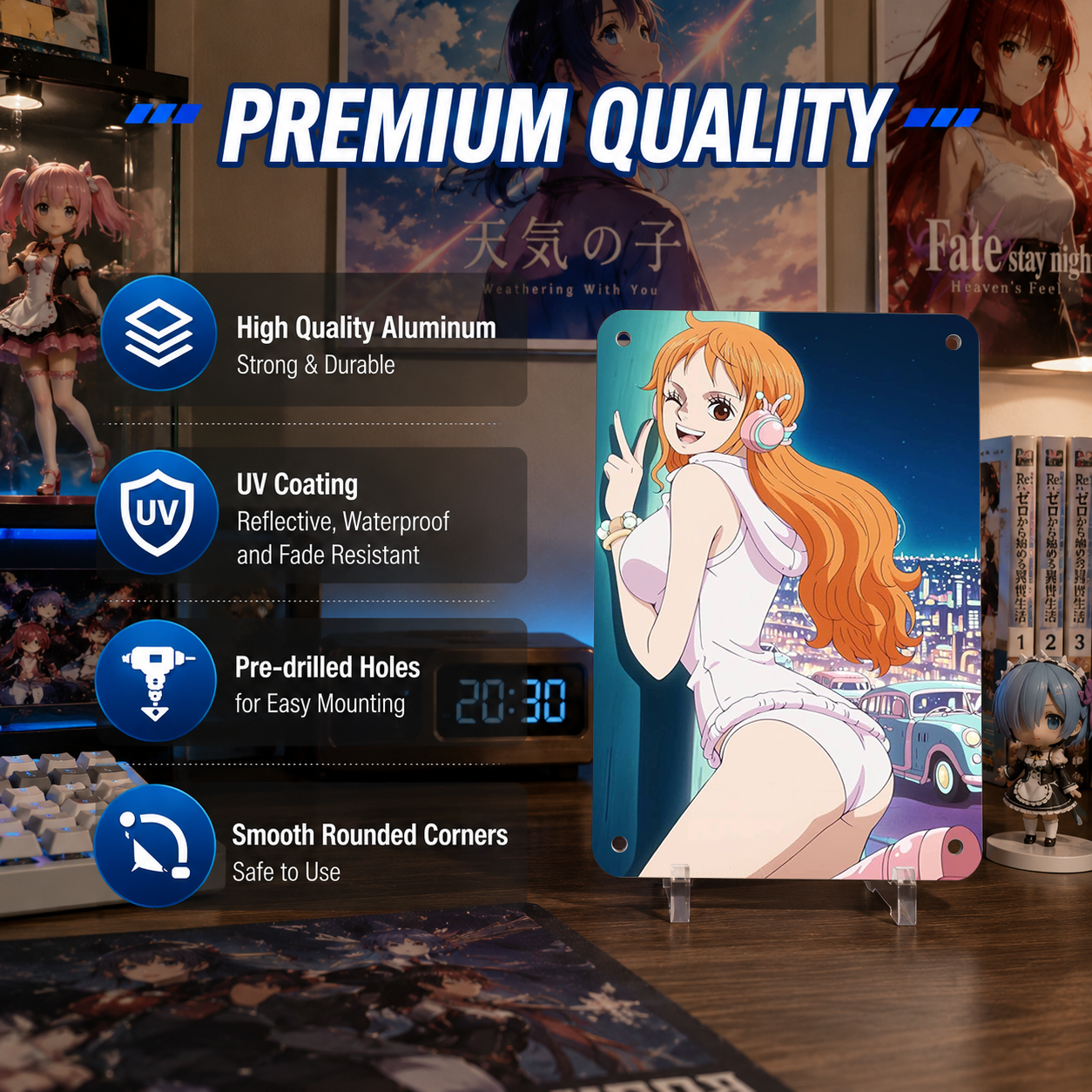 Nami One Piece Anime Tin Sign - Metal Poster Wall Decor - image 6