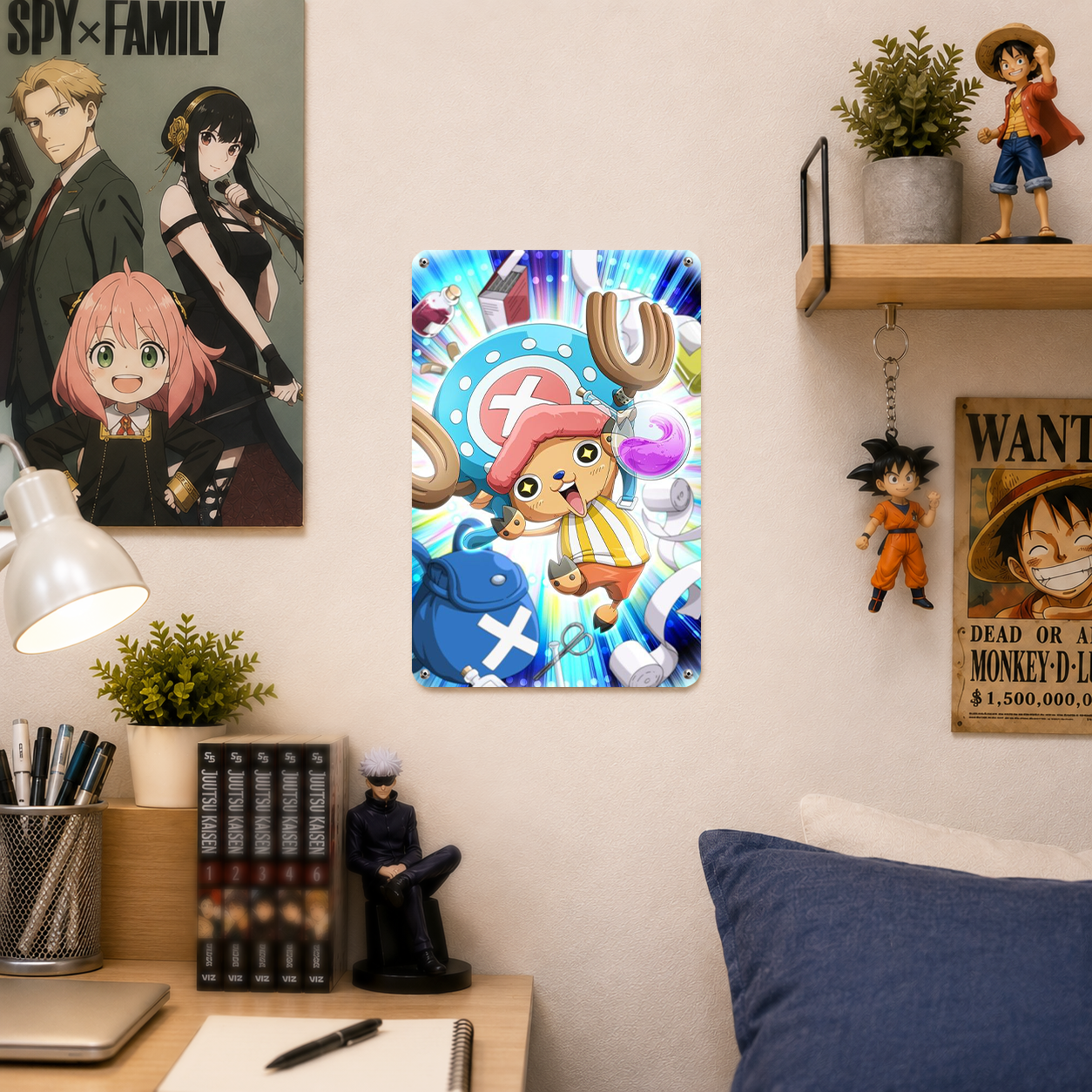 Chopper One Piece Anime Tin Sign - Cute Metal Wall Decor - image 3