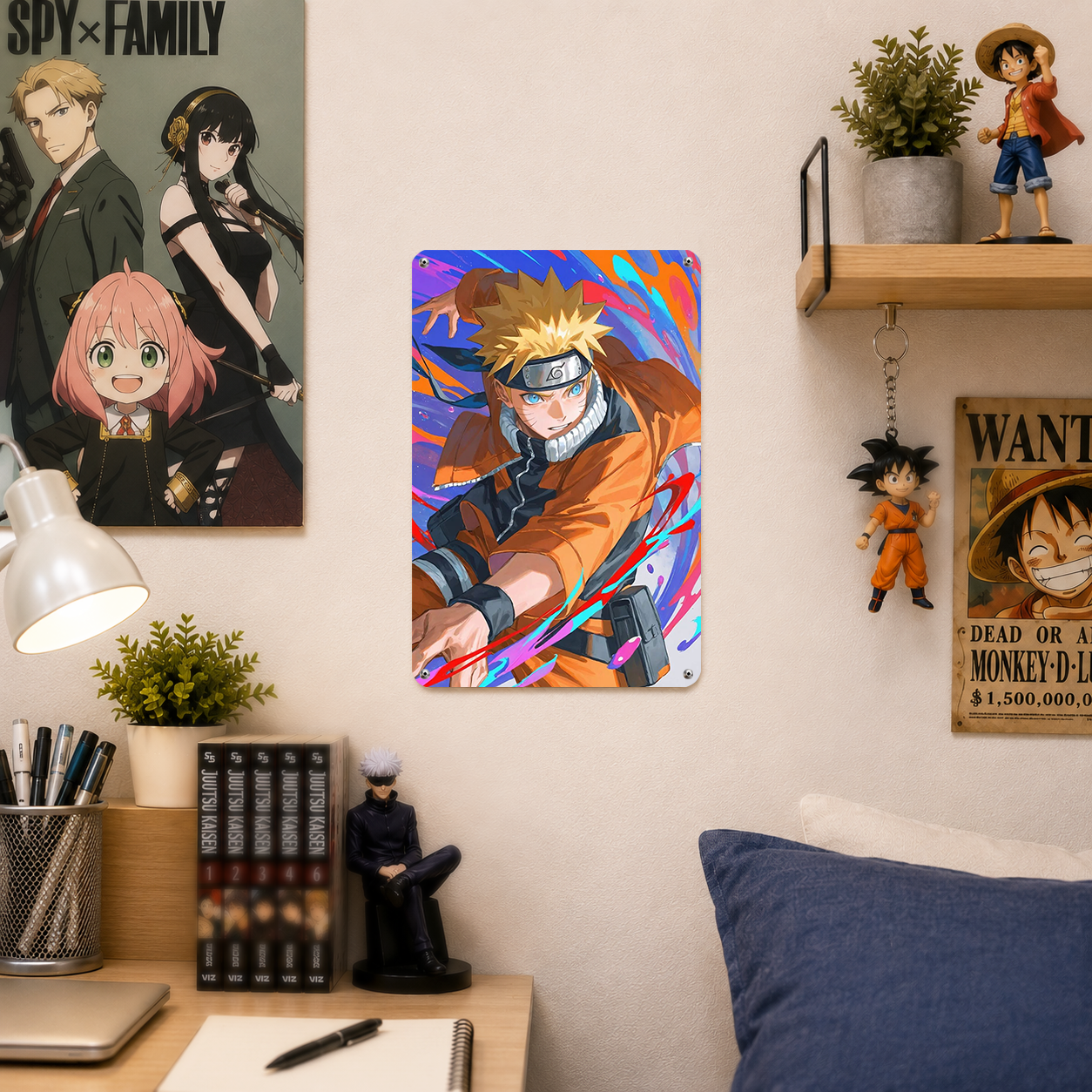 Naruto Uzumaki Anime Tin Sign - Metal Poster Room Decor - image 3