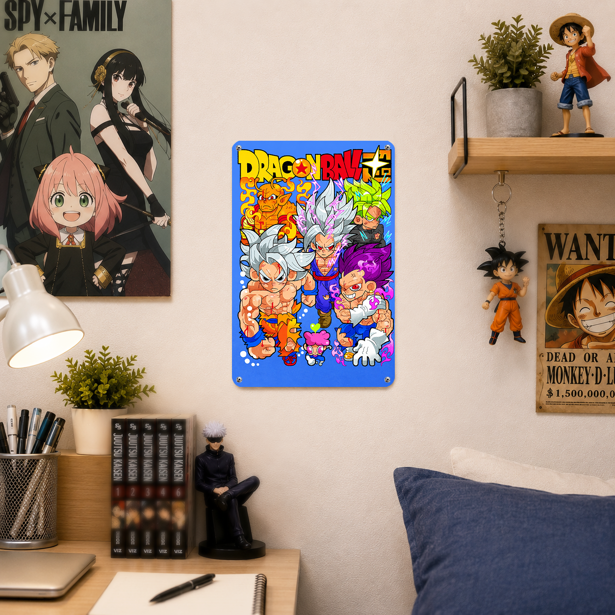 Dragon Ball Heroes Anime Tin Sign - Goku Vegeta Metal Poster - image 3
