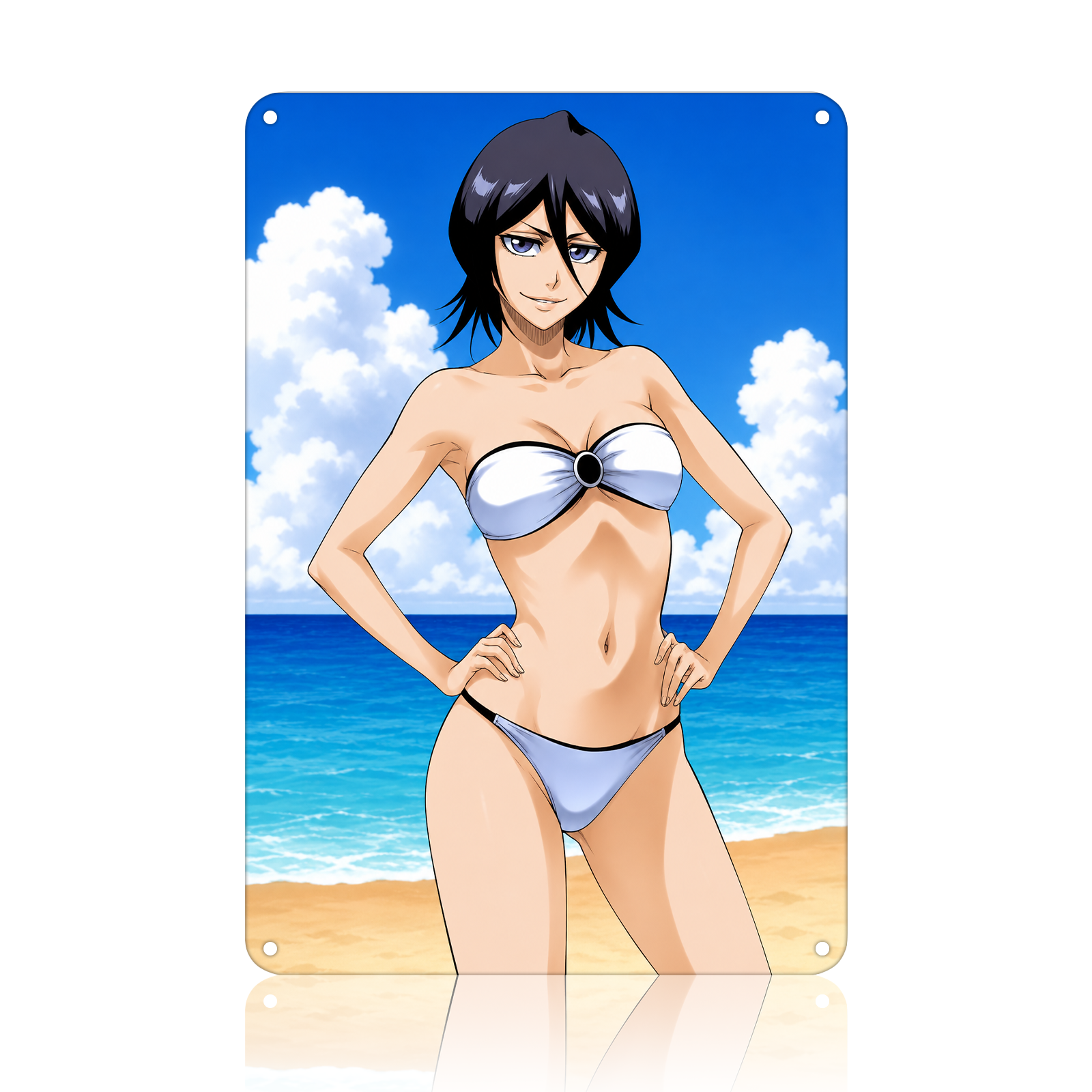 Rukia Kuchiki Bleach Anime Tin Sign - Metal Wall Decor