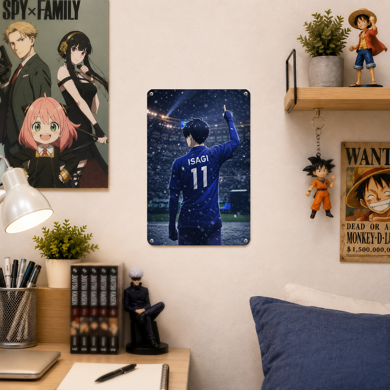 Yoichi Isagi Blue Lock Anime Tin Sign - Metal Wall Poster - image 3