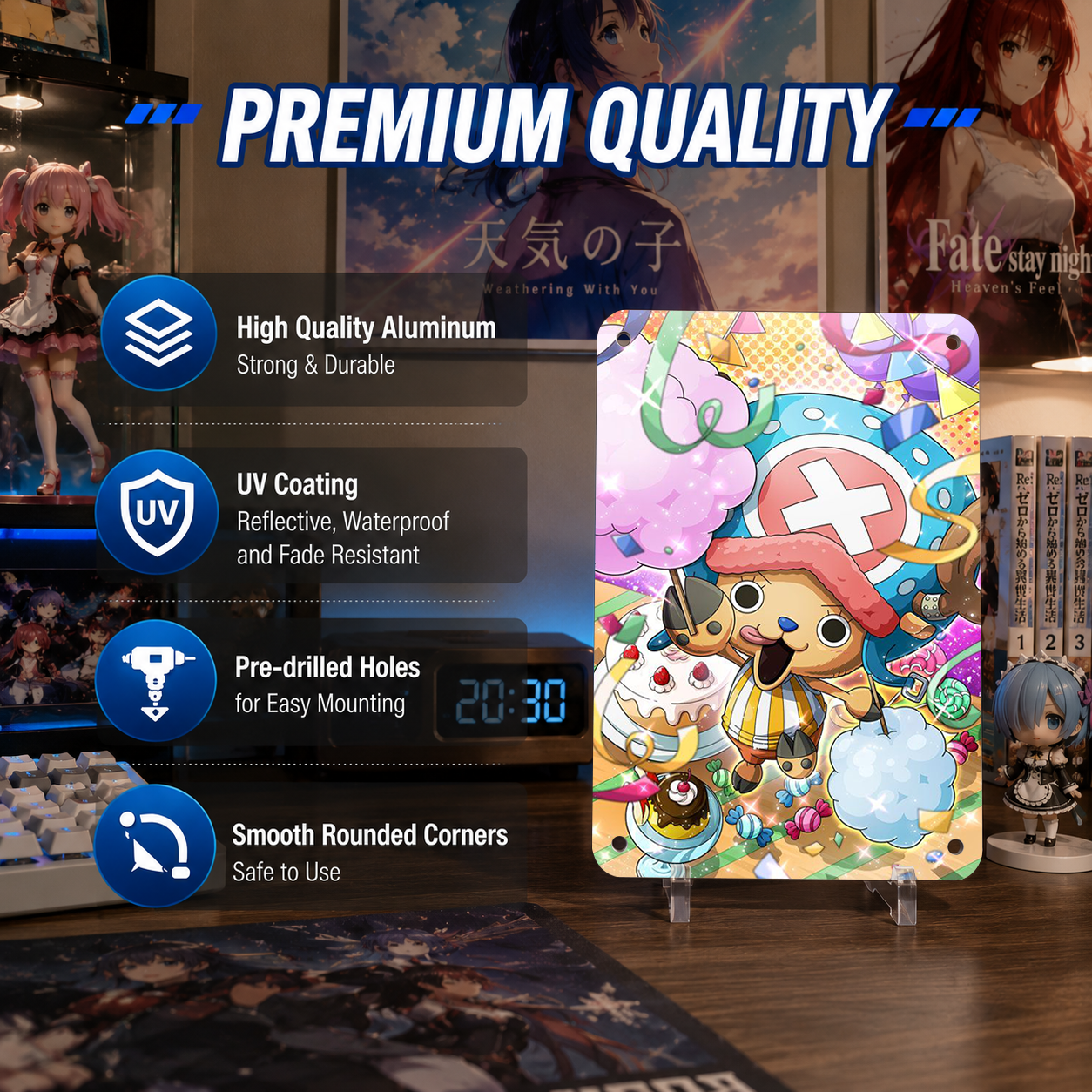 Tony Tony Chopper One Piece Anime Tin Sign - Metal Poster - image 5