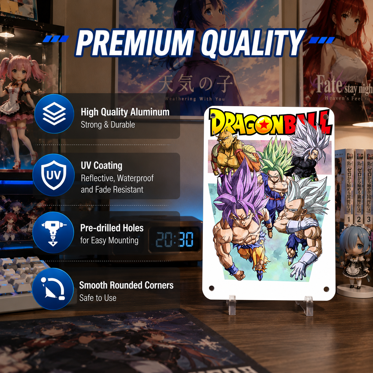 Goku Vegeta Dragon Ball Anime Tin Sign - Metal Wall Decor - image 6