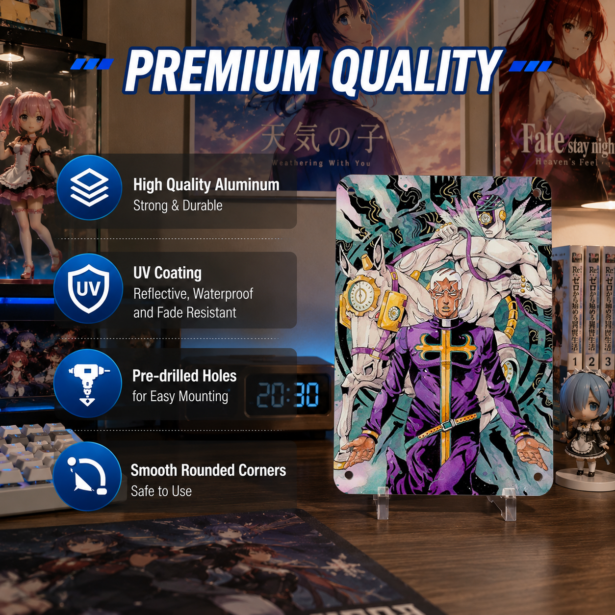 Made in Heaven JoJo Anime Tin Sign - Metal Wall Poster - image 5