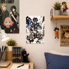 Akaza Demon Slayer Anime Tin Sign - Metal Poster Wall Decor - image 3