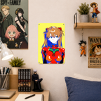 Asuka Langley EVA Pilot Anime Tin Sign - Metal Wall Art - image 3