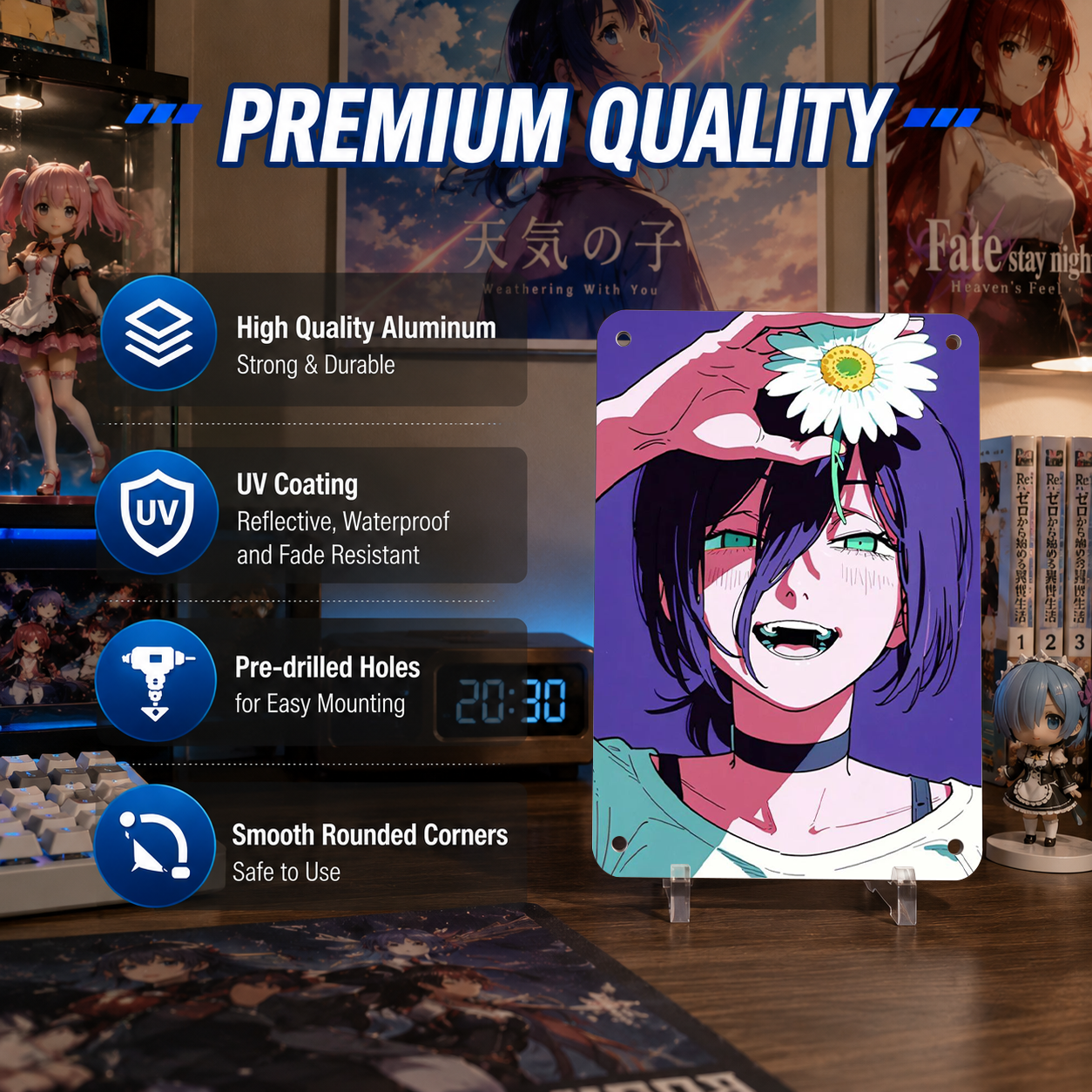 Reze Chainsaw Man Smile Tin Sign - Metal Wall Poster - image 6