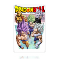 Goku Vegeta Dragon Ball Anime Tin Sign - Metal Wall Decor
