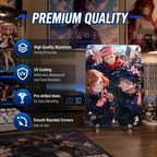 Yuji Megumi Nobara Jujutsu Kaisen Anime Tin Sign - Wall Decor - image 6
