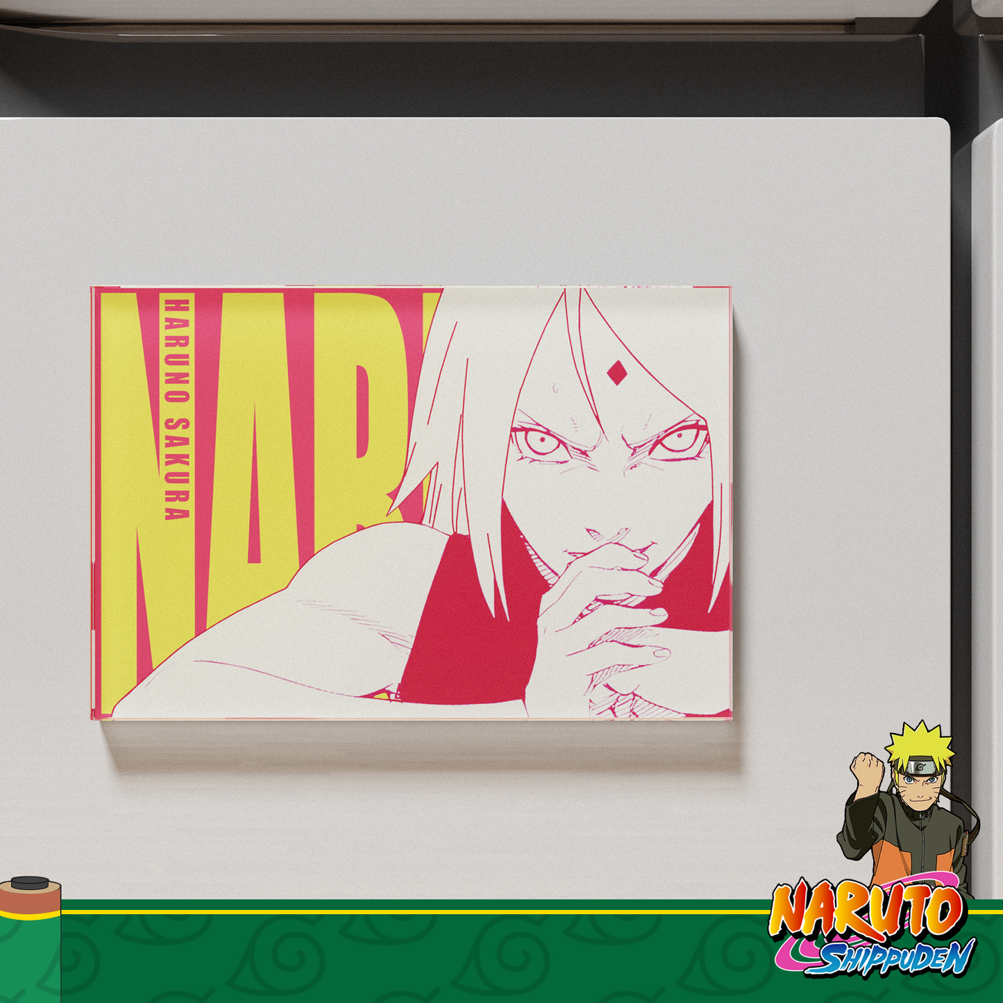 Sakura Haruno Fridge Magnet – Naruto Anime Refrigerator Magnet, Anime Decor Gift for Fans