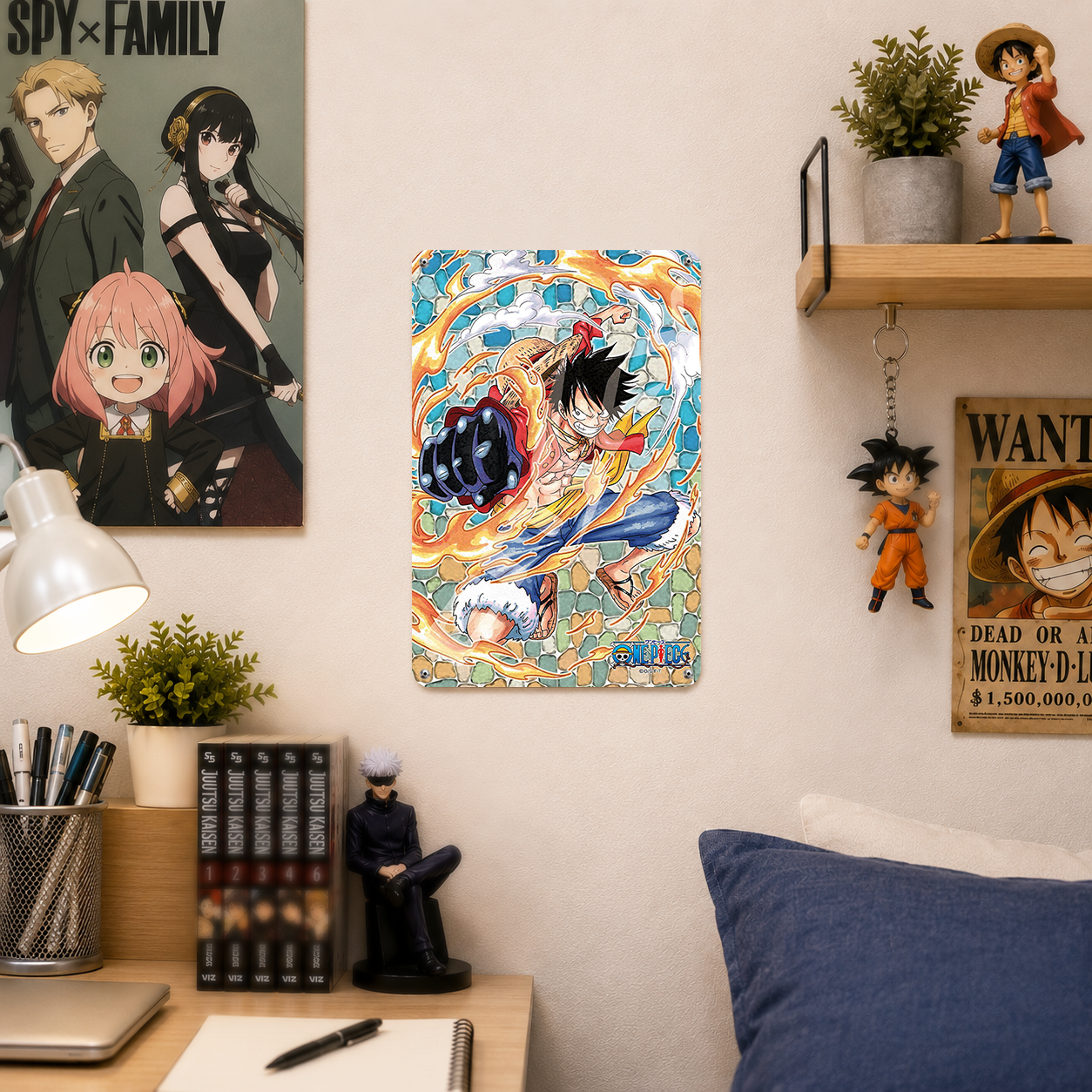 Luffy Gear 5 One Piece Anime Tin Sign - Metal Poster Decor - image 3