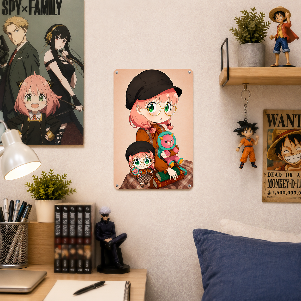 Anya Forger Cute Spy x Family Tin Sign - Anime Metal Poster - image 3