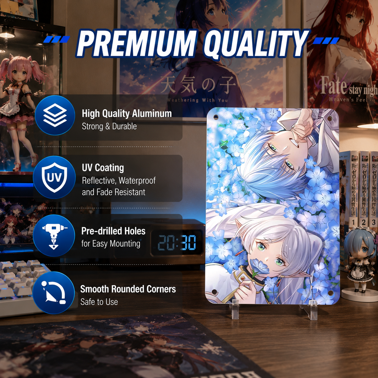 Frieren Cute Anime Tin Sign - Metal Poster Room Decor - image 5