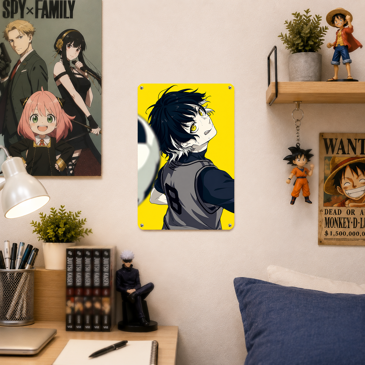 Meguru Bachira Blue Lock Anime Tin Sign - Metal Wall Decor - image 3