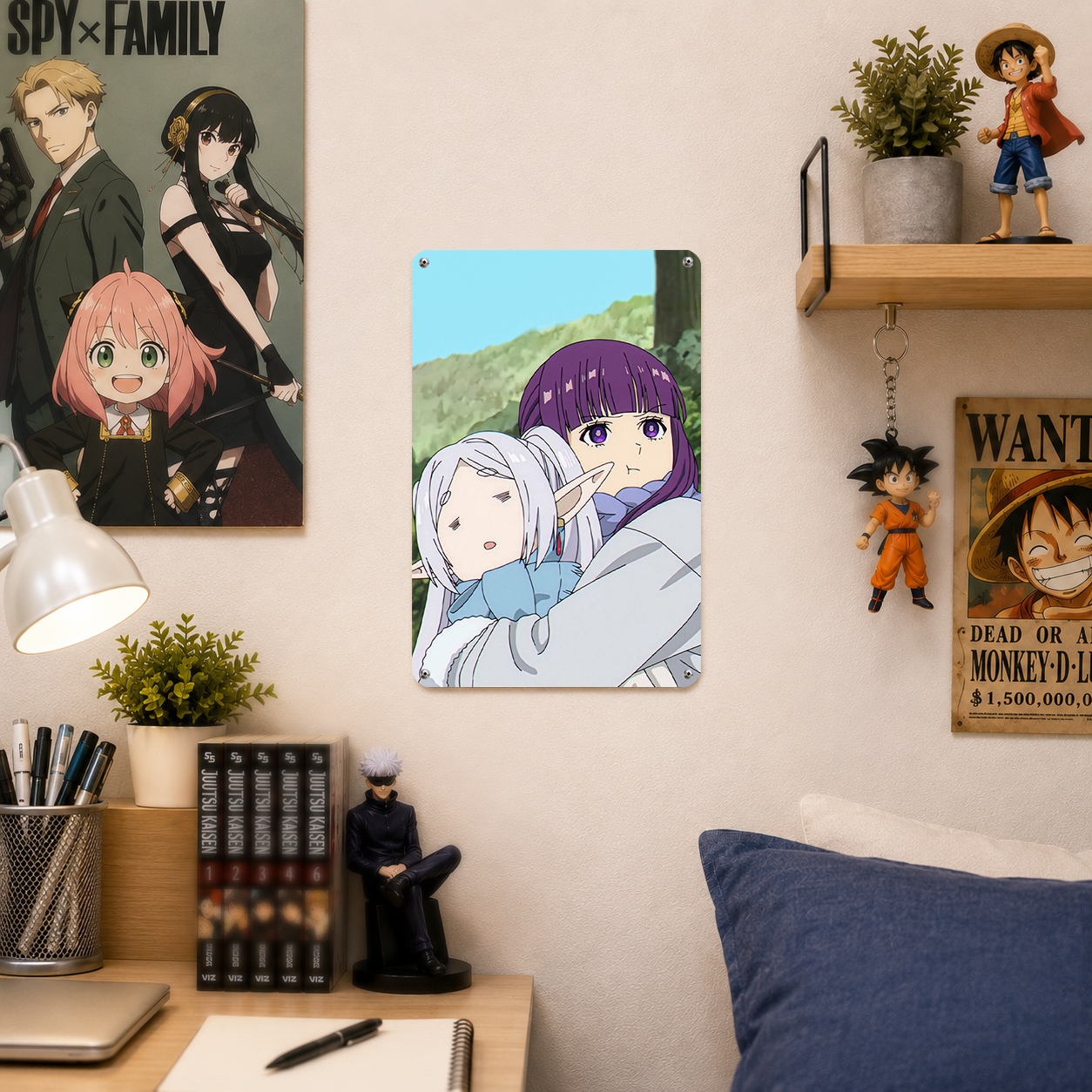 Frieren and Fern Anime Tin Sign - Metal Poster Decor - image 3
