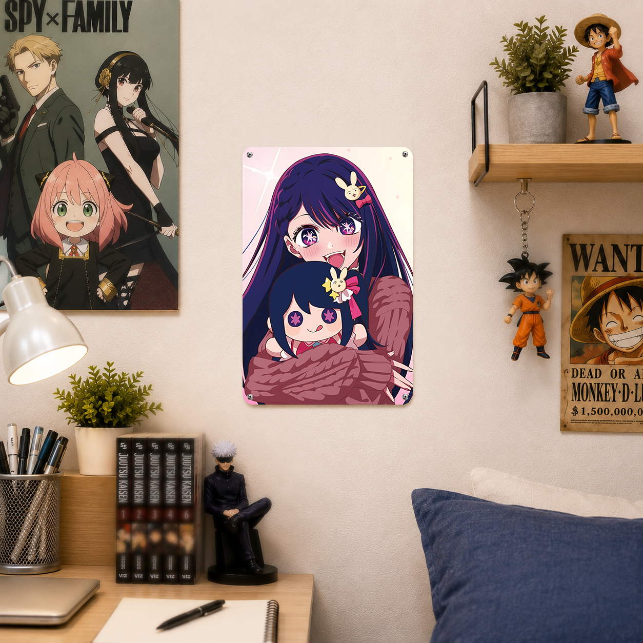 Ai Hoshino Oshi no Ko Anime Tin Sign - Metal Wall Decor - image 3