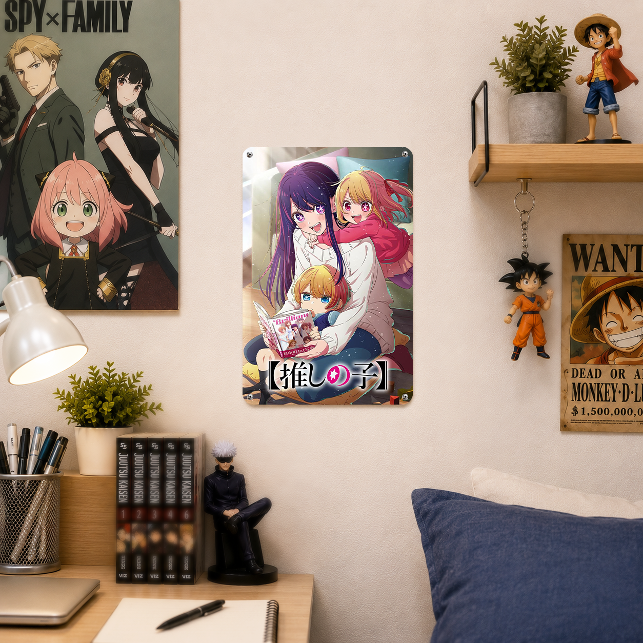 Ai Ruby Aqua Oshi no Ko Anime Tin Sign - Metal Poster - image 3