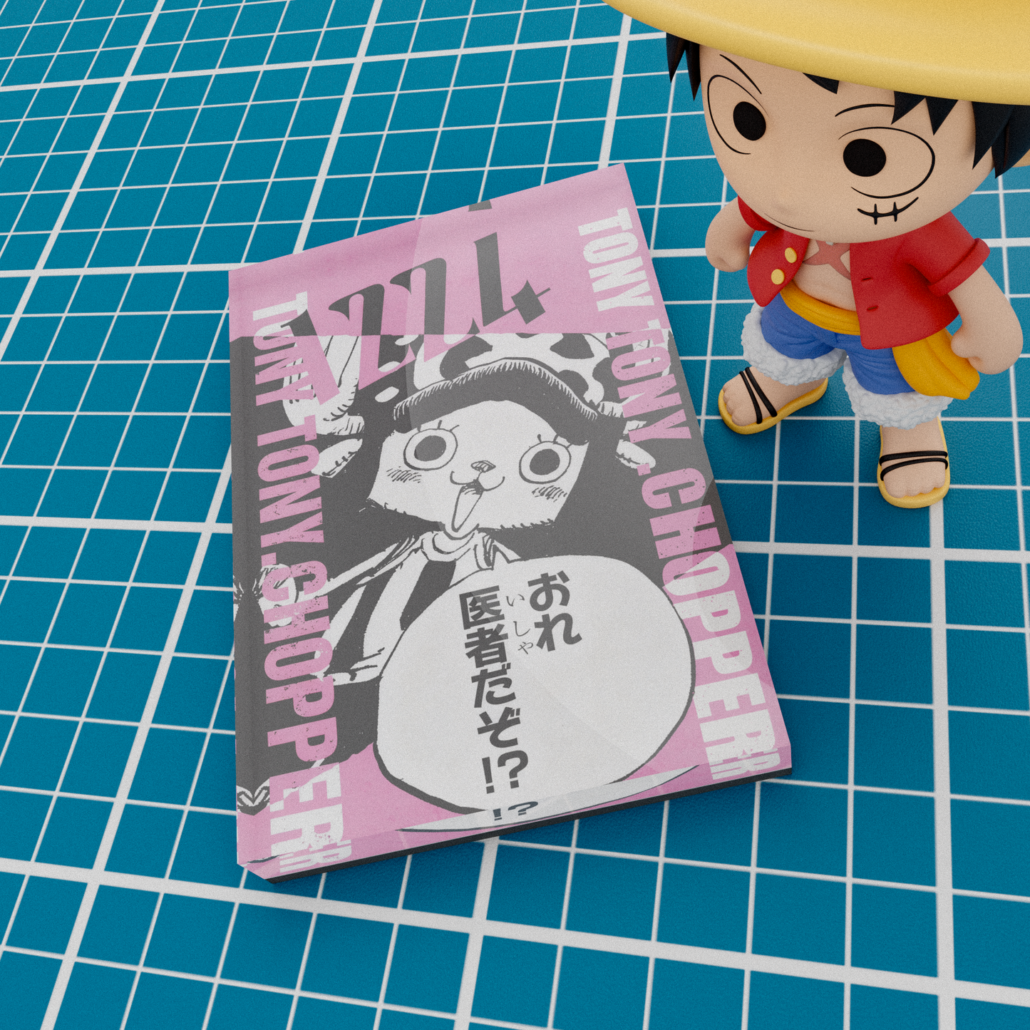 One Piece Tony Tony Chopper Cute Anime Fridge Magnet – Acrylic Refrigerator Magnet for Anime Gifts