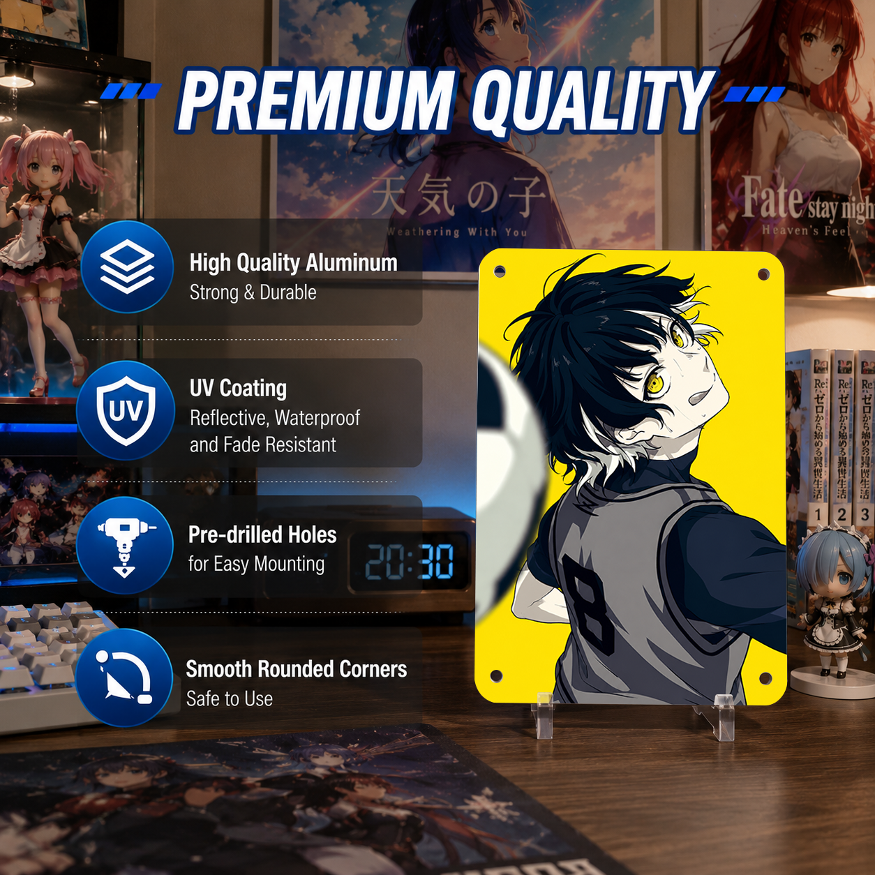 Meguru Bachira Blue Lock Anime Tin Sign - Metal Wall Decor - image 5
