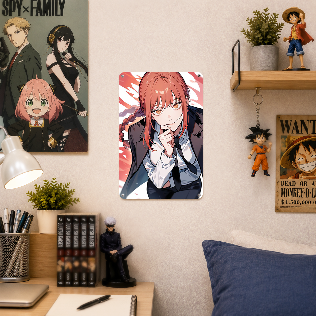 Makima Chainsaw Man Office Tin Sign - Anime Metal Poster - image 3