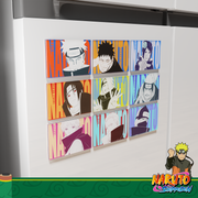Akatsuki Fridge Magnets Set (9PCS) – Naruto Anime Refrigerator Magnets, Anime Decor Gift for Fans
