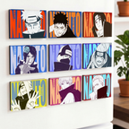 【Mangatap Sale】 Akatsuki Fridge Magnets Set (9PCS) – Naruto Anime Refrigerator Magnets, Anime Decor Gift for Fans