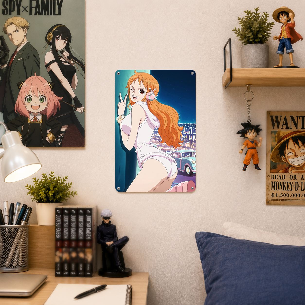Nami One Piece Anime Tin Sign - Metal Poster Wall Decor - image 3
