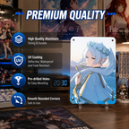Frieren Blue Anime Tin Sign - Metal Wall Poster Decor - image 5