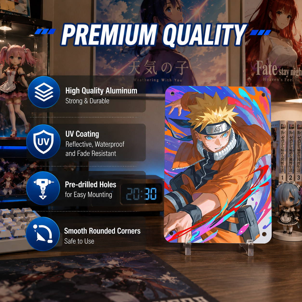 Naruto Uzumaki Anime Tin Sign - Metal Poster Room Decor - image 5
