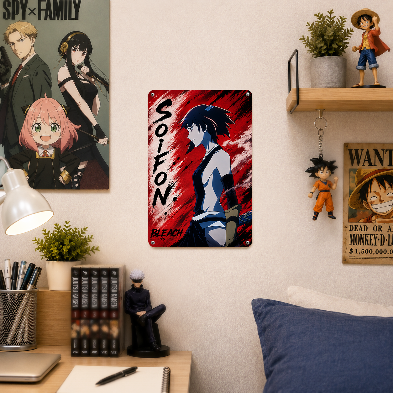Soi Fon Bleach Anime Tin Sign - Metal Poster Wall Decor - image 3