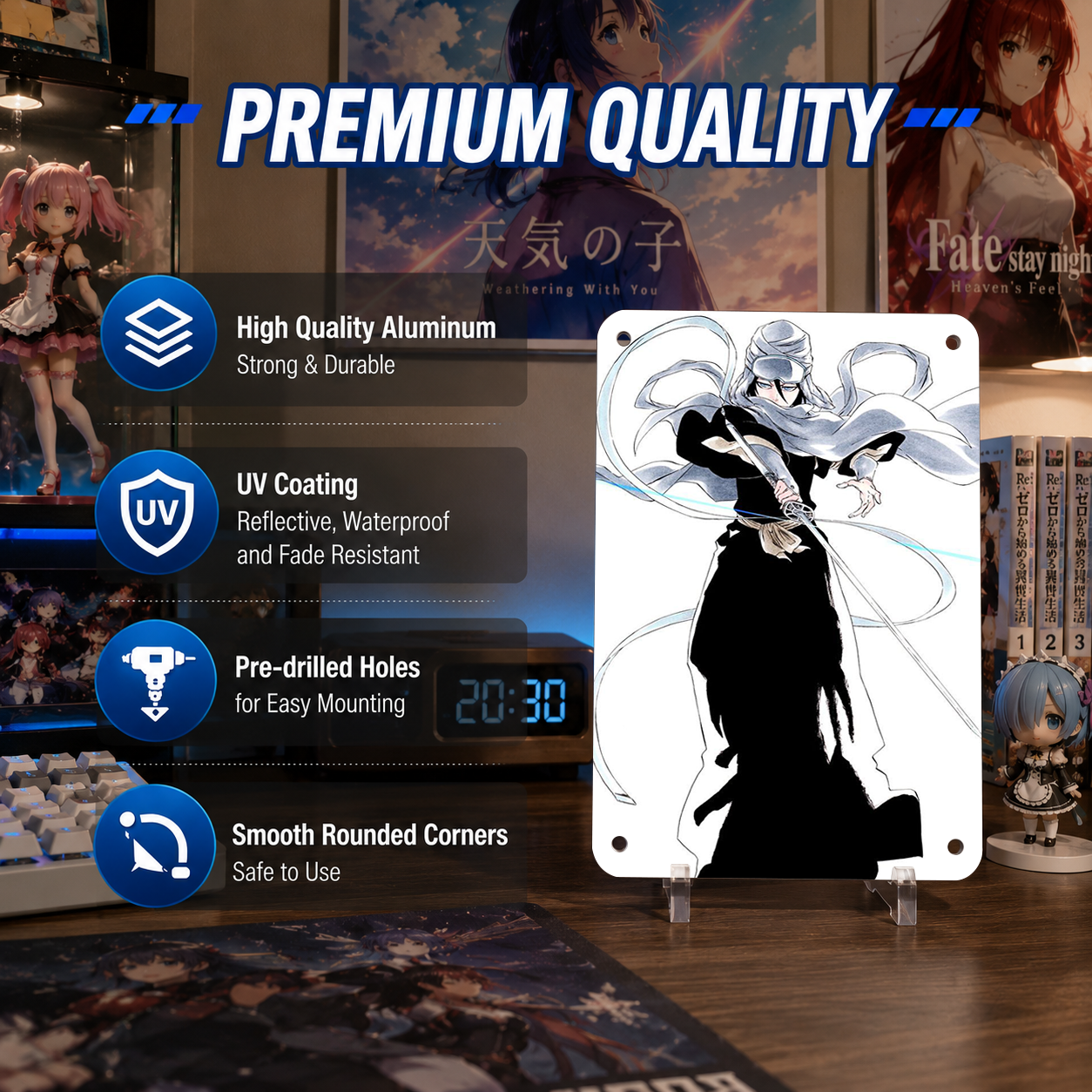 Ichigo Kurosaki Hollow Bleach Anime Tin Sign - Metal Poster - image 6