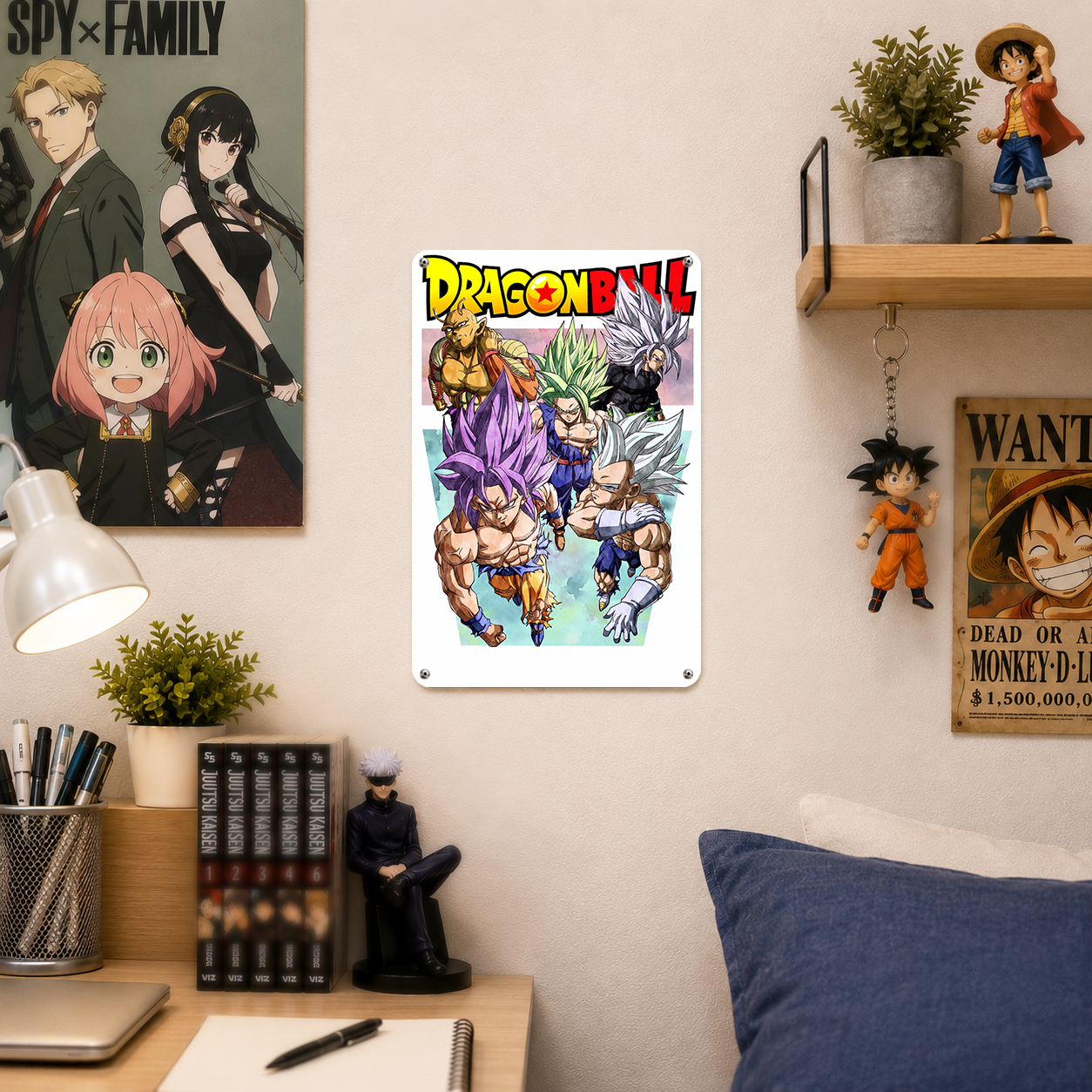 Goku Vegeta Dragon Ball Anime Tin Sign - Metal Wall Decor - image 3