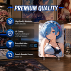 Rem Re Zero Swimsuit Anime Tin Sign - Metal Poster Decor - image 6