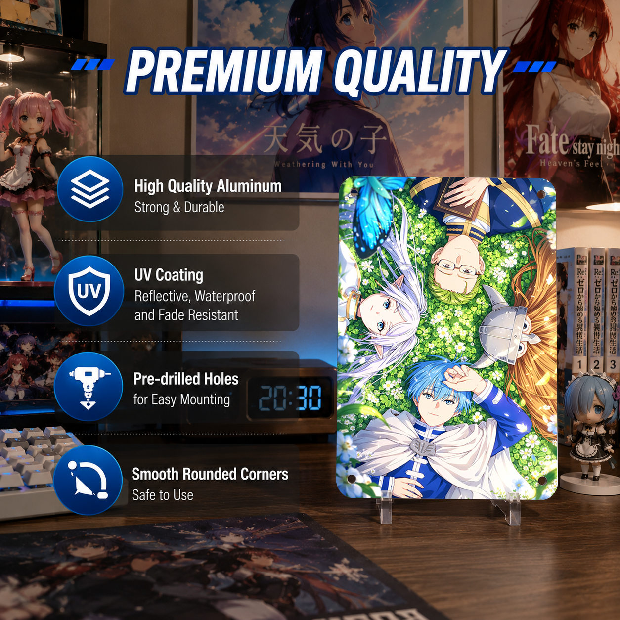 Frieren Party Anime Tin Sign - Metal Wall Poster Decor - image 5