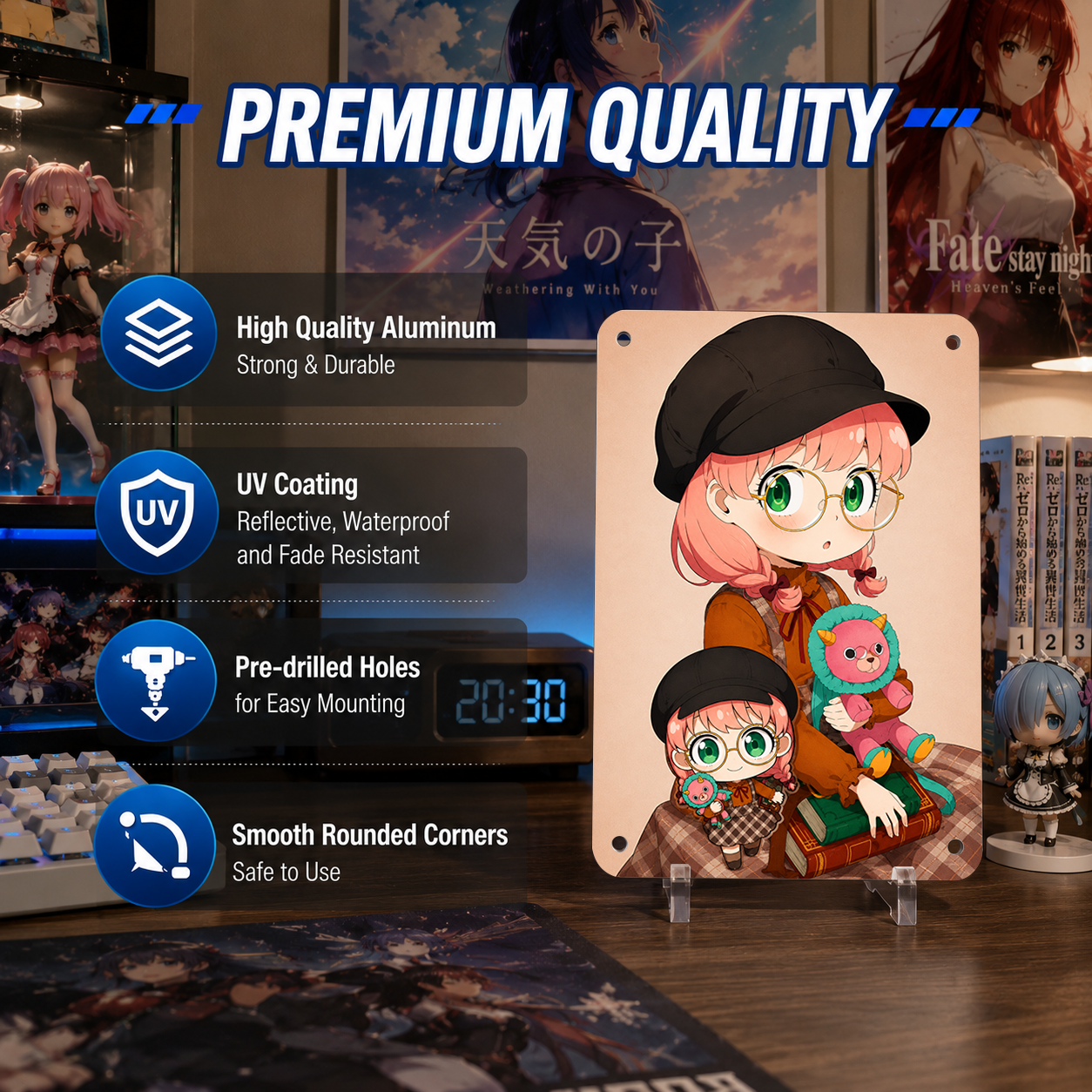 Anya Forger Cute Spy x Family Tin Sign - Anime Metal Poster - image 5