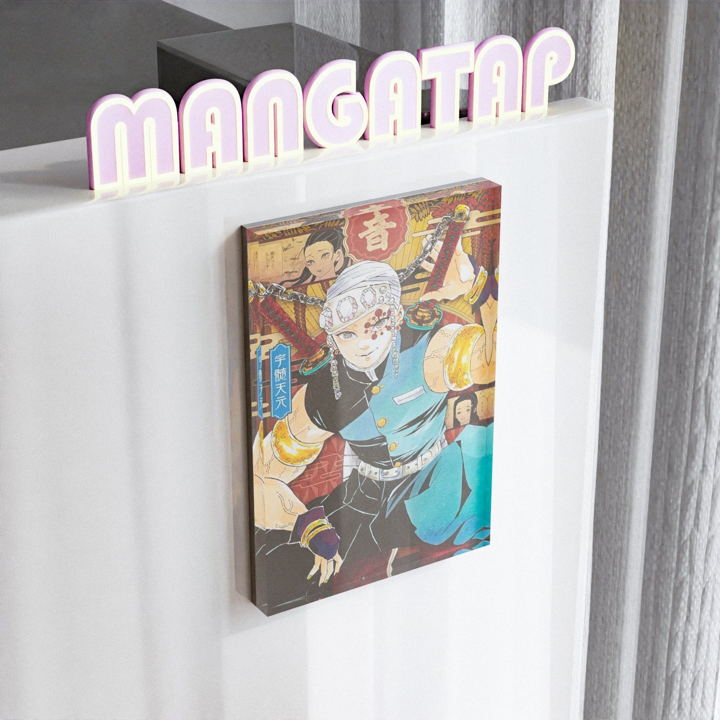 Demon slayer Tengen Uzui Flashy Anime Fridge Magnet Otaku Decor Gift