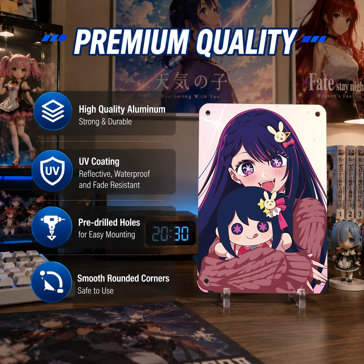 Ai Hoshino Oshi no Ko Anime Tin Sign - Metal Wall Decor - image 6