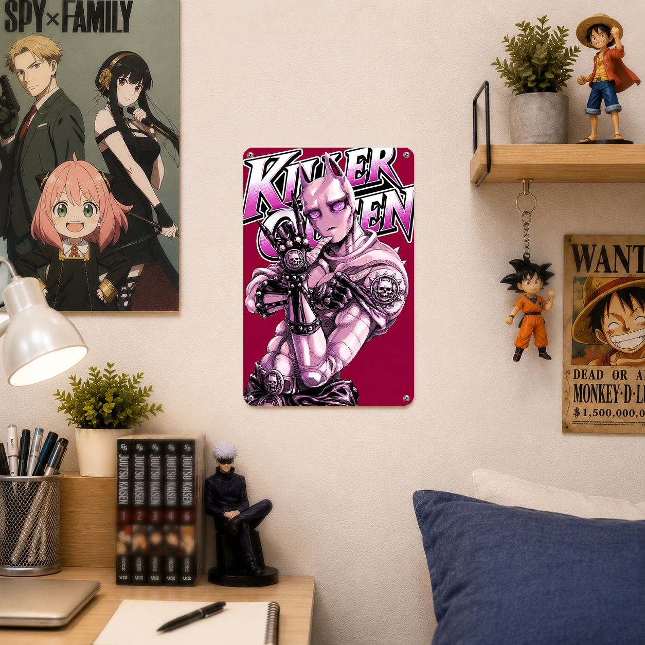 Killer Queen JoJo Anime Tin Sign - Metal Poster Wall Decor - image 4
