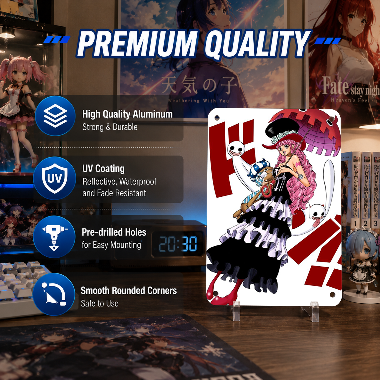 Perona One Piece Anime Tin Sign - Metal Poster Wall Art - image 6