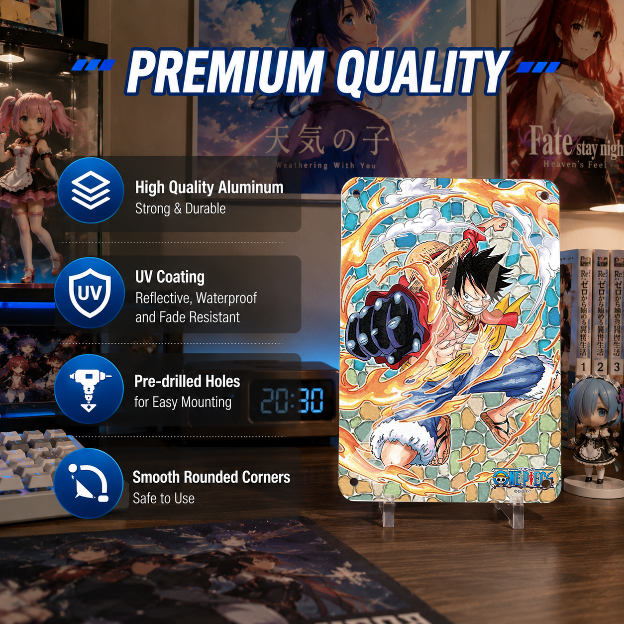 Luffy Gear 5 One Piece Anime Tin Sign - Metal Poster Decor - image 5