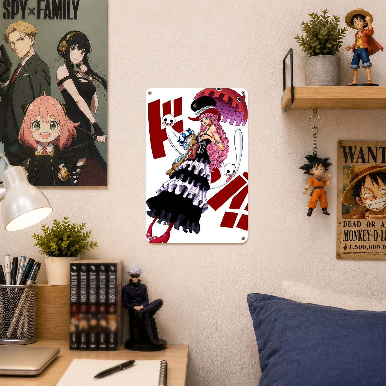Perona One Piece Anime Tin Sign - Metal Poster Wall Art - image 3