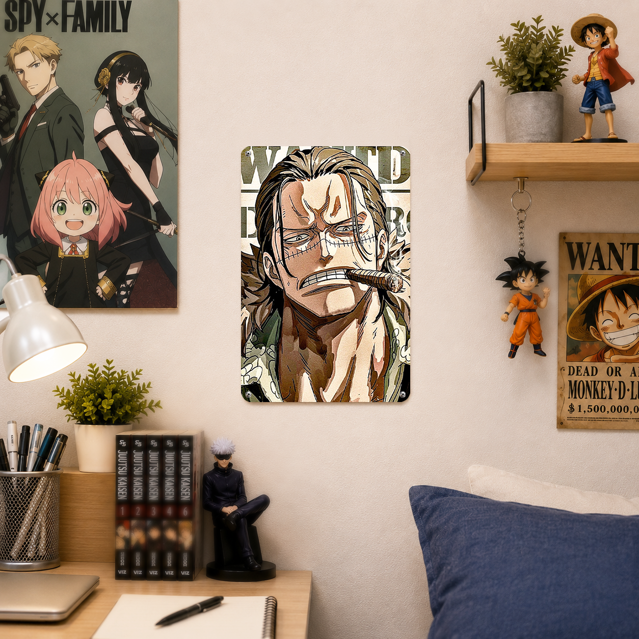 Shanks One Piece Anime Tin Sign - Metal Poster Wall Decor - image 3