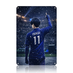 Yoichi Isagi Blue Lock Anime Tin Sign - Metal Wall Poster